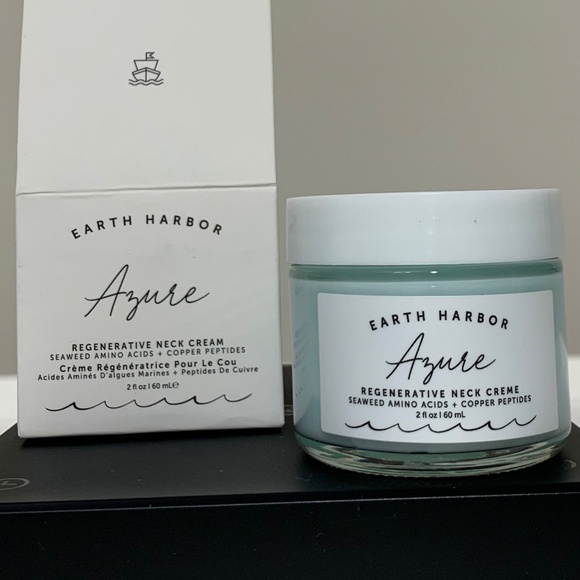 Earth Harbor Azure Regenerative Neck Creme w Copper Peptides 2 Fl Oz 60 mL NIB - Picture 2 of 6
